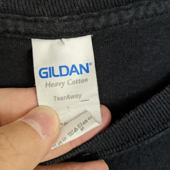 Men's / Unisex Large Gildan 100% Cotton Slytherin Graphic T-Shirt - Picture 4 of 6